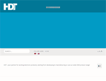 Tablet Screenshot of hdt-electronic.com
